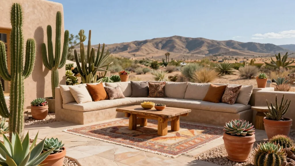 10 Desert Patio Ideas That Embrace Warm Tones, Natural Textures, and Sun-Drenched Beauty