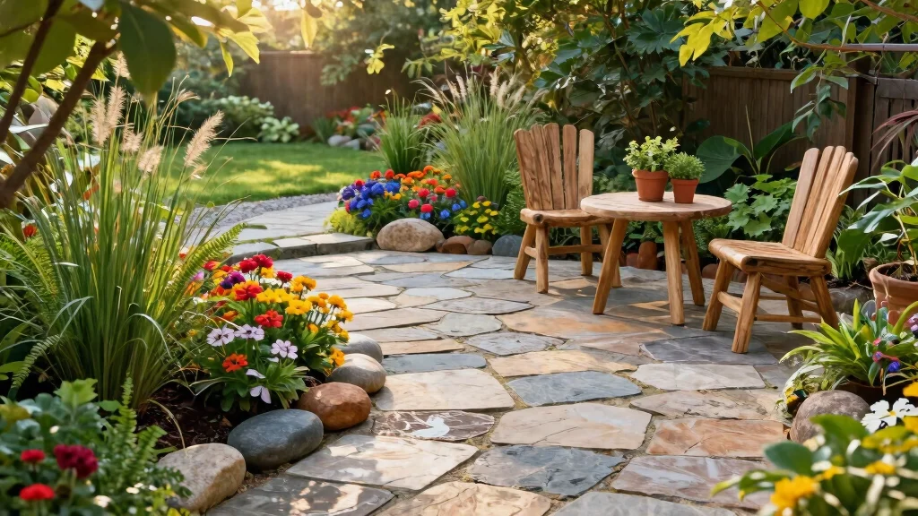 10 Flagstone Patio Ideas That Make Every Step Feel Like Walking Through a Beautiful Garden