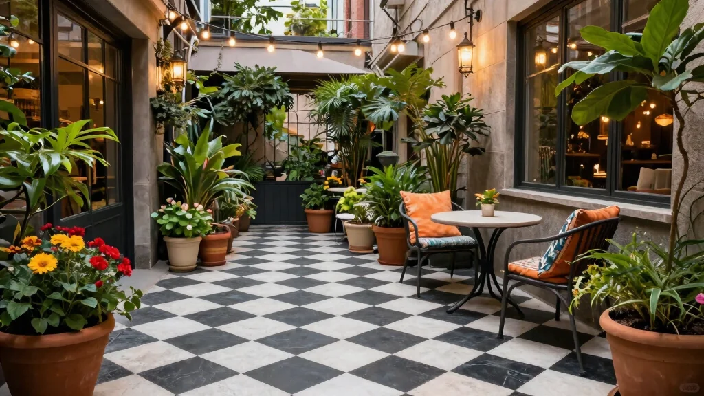 8 Checkerboard Patio Ideas That Add Bold Pattern and Timeless Style to Your Outdoor Floor