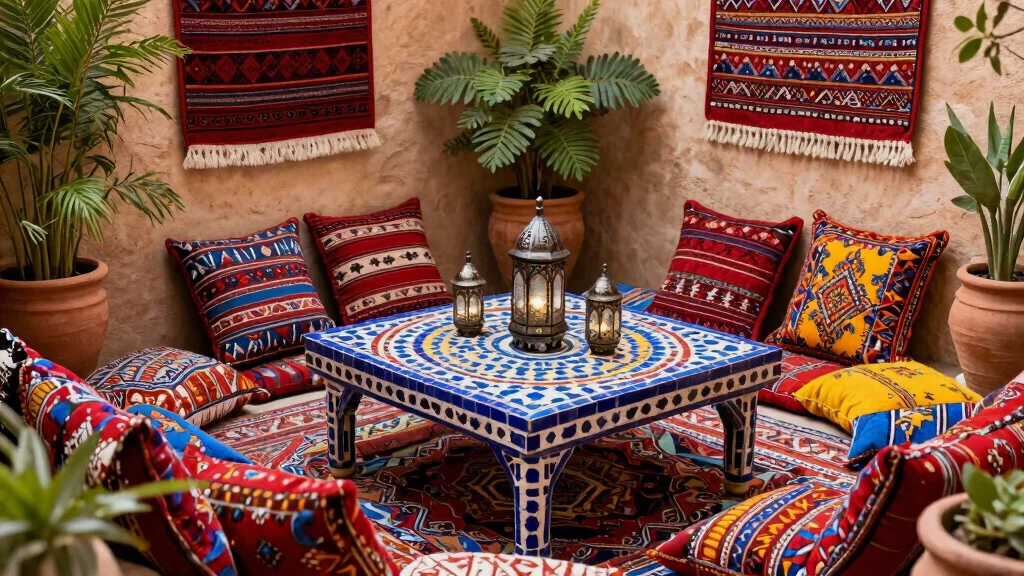 8 Moroccan Outdoor Patio Ideas That Fill Your Space With Color, Pattern, and Exotic Charm