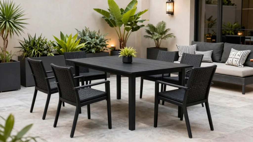 9 Black Patio Ideas That Make a Bold, Sophisticated Statement in Any Outdoor Setting