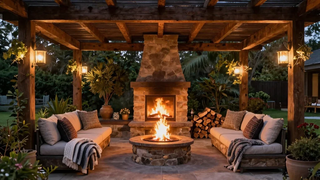 9 Covered Patio Ideas With Fireplace That Let You Enjoy Cozy Evenings in Any Weather